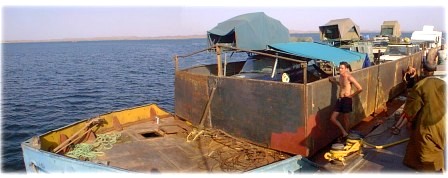 Home on the Wadi Halfa barge