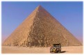 Punda posing with the great pyramid