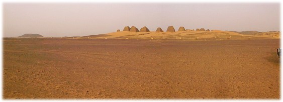 The front of Meroe in the evening